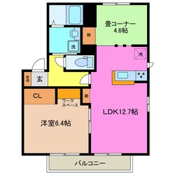 南日永駅 徒歩30分 2階の物件間取画像